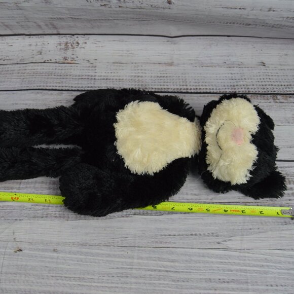 JELLYCAT RETIRED Black & White Pickles Cat with Long Tail 25in GUC READ  Has som - Picture 7 of 12